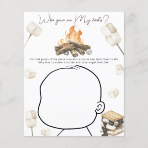 Bonfire s'more baby shower - Who gave me My looks?
