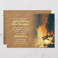 Bonfire Wedding Invitation Template