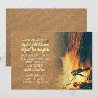 Bonfire Wedding Invitation Template