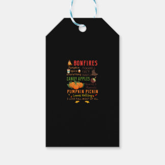 Bonfires Pumpkin Spice Everything Fall Gift Tags