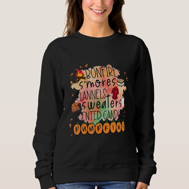Bonfires S'mores Flannels Sweaters Scented Candles (Front)
