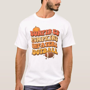 Bonfires Sweaters Pumpkins Football Retro Fall Tha