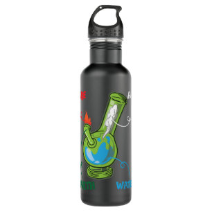 Bong Elements Fire Water Earth Air THC Weed Smokin 710 Ml Water Bottle