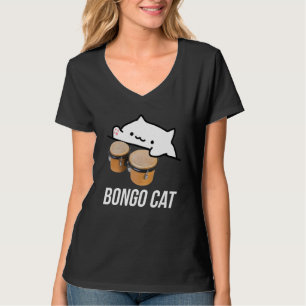 bongo cat meme tshirt with a cute bongo cat