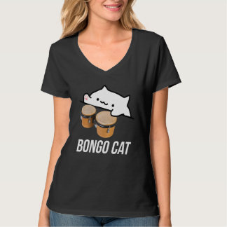 bongo cat meme tshirt with a cute bongo cat