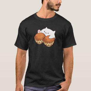 Bongo Cat merch Cute cat meme T-Shirt