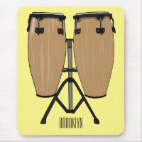 Bongo drum cartoon illustration