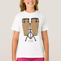 Bongo drum cartoon illustration 