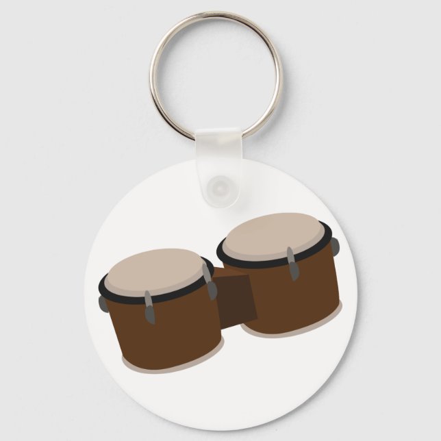 Bongo Drums Key Ring (Front)
