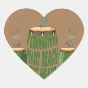 BONGO HEART STICKER