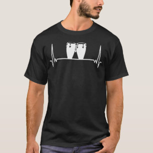 Bongo Heartbeat Bongo Latin Percussion T-Shirt