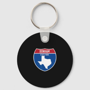 Bonham State Park Texas Tx Highway Vacation Souven Key Ring