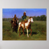 Bonheur - Indians On Horse Spear Weapons