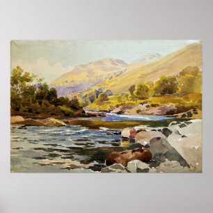 Bonheur - River Landscape Poster