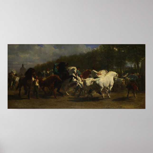 Bonheur - The Horse Fair 1855 Poster (Front)