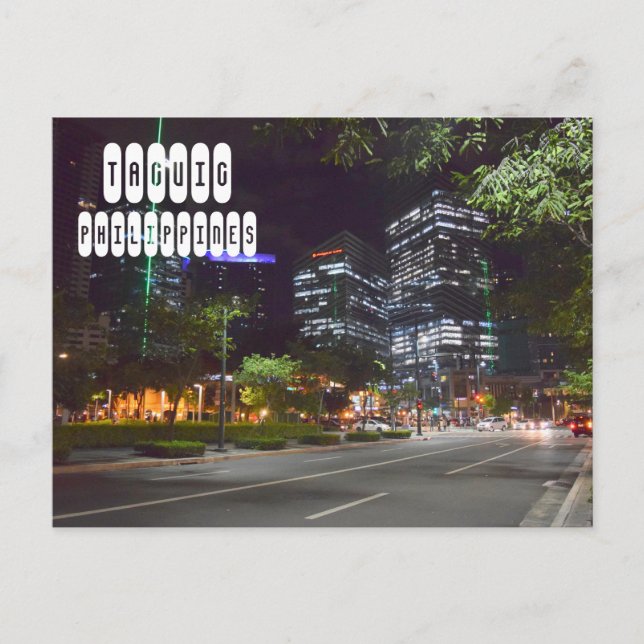 Bonifacio Global City in Taguig Postcard (Front)