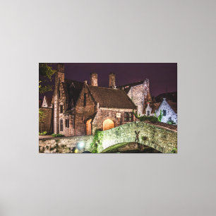 Bonifacius Bridge in Bruges Canvas Print
