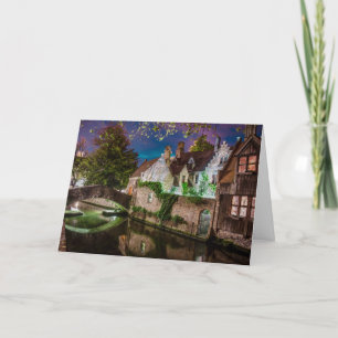 Bonifacius Bridge in Bruges Holiday Card