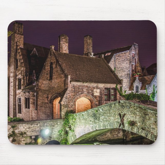 Bonifacius Bridge in Bruges Mouse Mat (Front)
