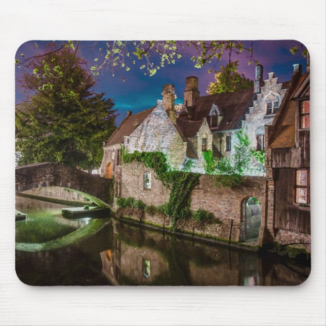 Bonifacius Bridge in Bruges Mouse Mat (Front)