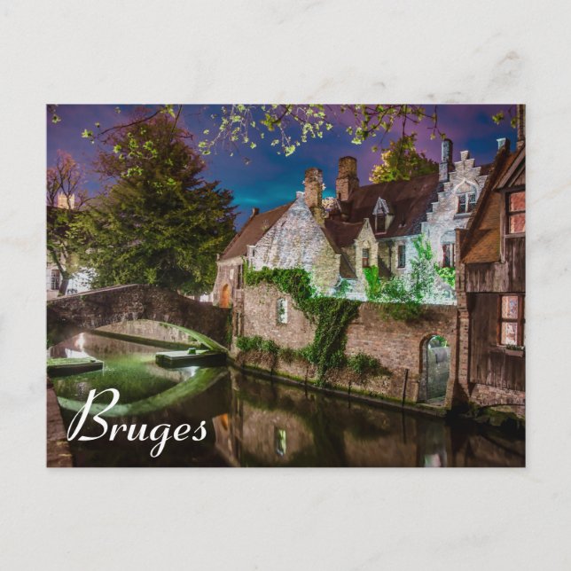 Bonifacius Bridge in Bruges Postcard (Front)
