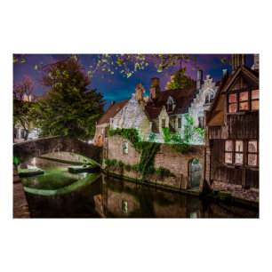 Bonifacius Bridge in Bruges Poster