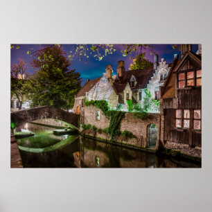 Bonifacius Bridge in Bruges Poster