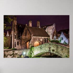 Bonifacius Bridge in Bruges Poster