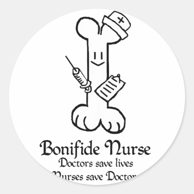Bonifide Nurse Sticker (Front)