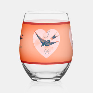 Bonis Avibus Drinkware Set Stemless Wine Glass