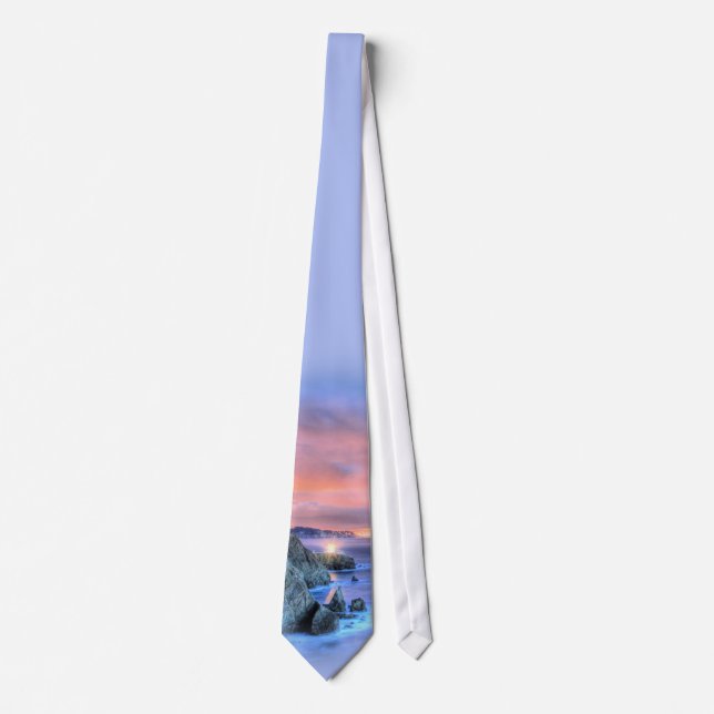 Bonita Nights (Bonita Point Lighthouse) Tie (Front)