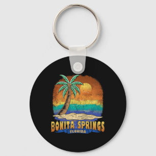 Bonita Springs Florida Vintage Distressed Souvenir Key Ring