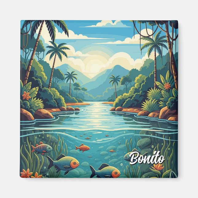 Bonito Brazil Travel Magnet (Front)