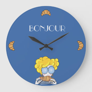 Bonjour Acrylic Wall Clock