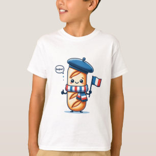 Bonjour Baguette - Charming French Themed T-Shirt