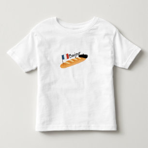 Bonjour Baguette - Funny French Food Toddler T-Shirt