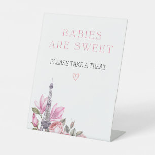 Bonjour Bebe   Babies are Sweet Baby Shower Sign