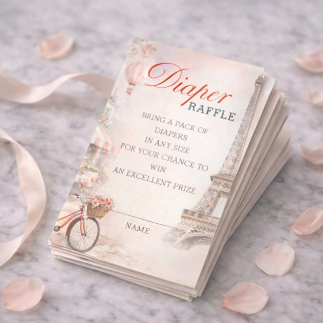 Bonjour Bébé Baby Shower Diaper Raffle Insert (Creator Uploaded)