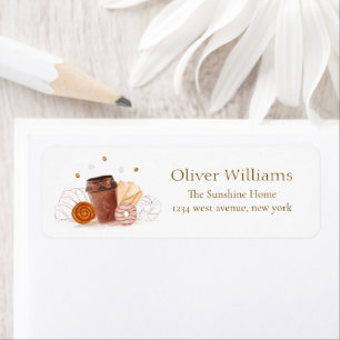 Bonjour Bébé Coffee Baby Shower Return Address