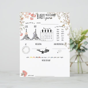 Bonjour Bebe French Baby Predictions Wishes Game