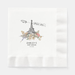 Bonjour Bebe Gender Neutral Baby Shower Napkin