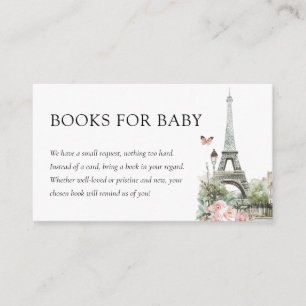 Bonjour Bébé Paris French Baby Shower Books Enclosure Card