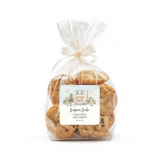 Bonjour Bebe Paris French Baby Shower Square Sticker