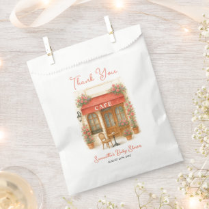 Bonjour Bebe Paris French Cafe Baby Shower Favour Bags