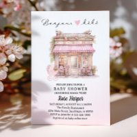 Bonjour Bebe Parisian Baby Shower Pink French Café