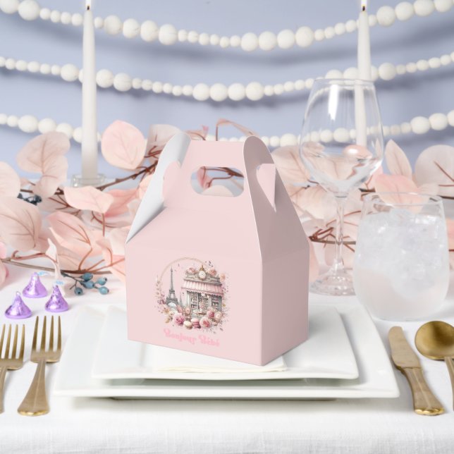 Bonjour Bébé Parisian Chic Baby Shower Favour Box (Wedding)
