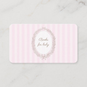 Bonjour Bebe Pink French Baroque Books For Baby  Enclosure Card