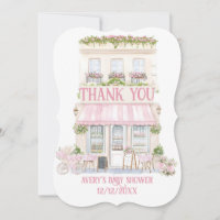 Bonjour Bebe Pink Parisian Cafe Baby Girl Shower