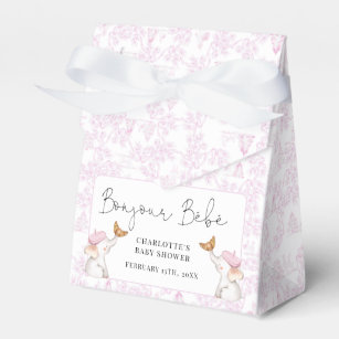 Bonjour Bebe Romantic French Girl Baby Shower   Favour Box