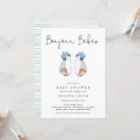 Bonjour Bebes French Penguin Twins Baby Shower